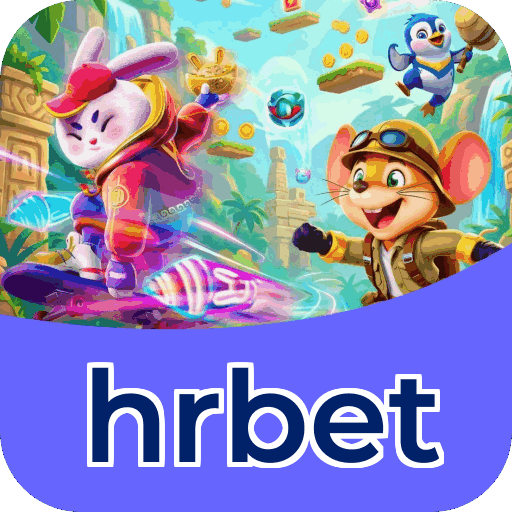 Interface do aplicativo hrbet mostrando jogos disponíveis no iOS e Android
